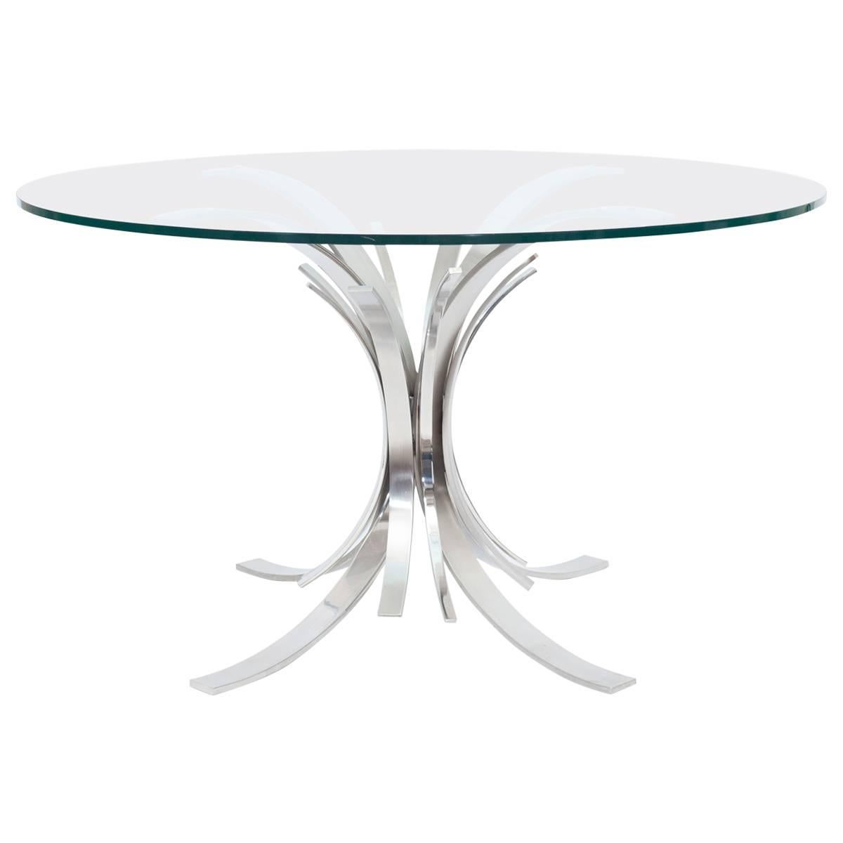 Maria Pergay Gerbe Glass Dining Table