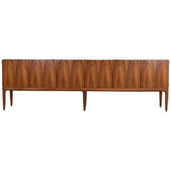 Walnut and Marble Credenza by Jos De Mey