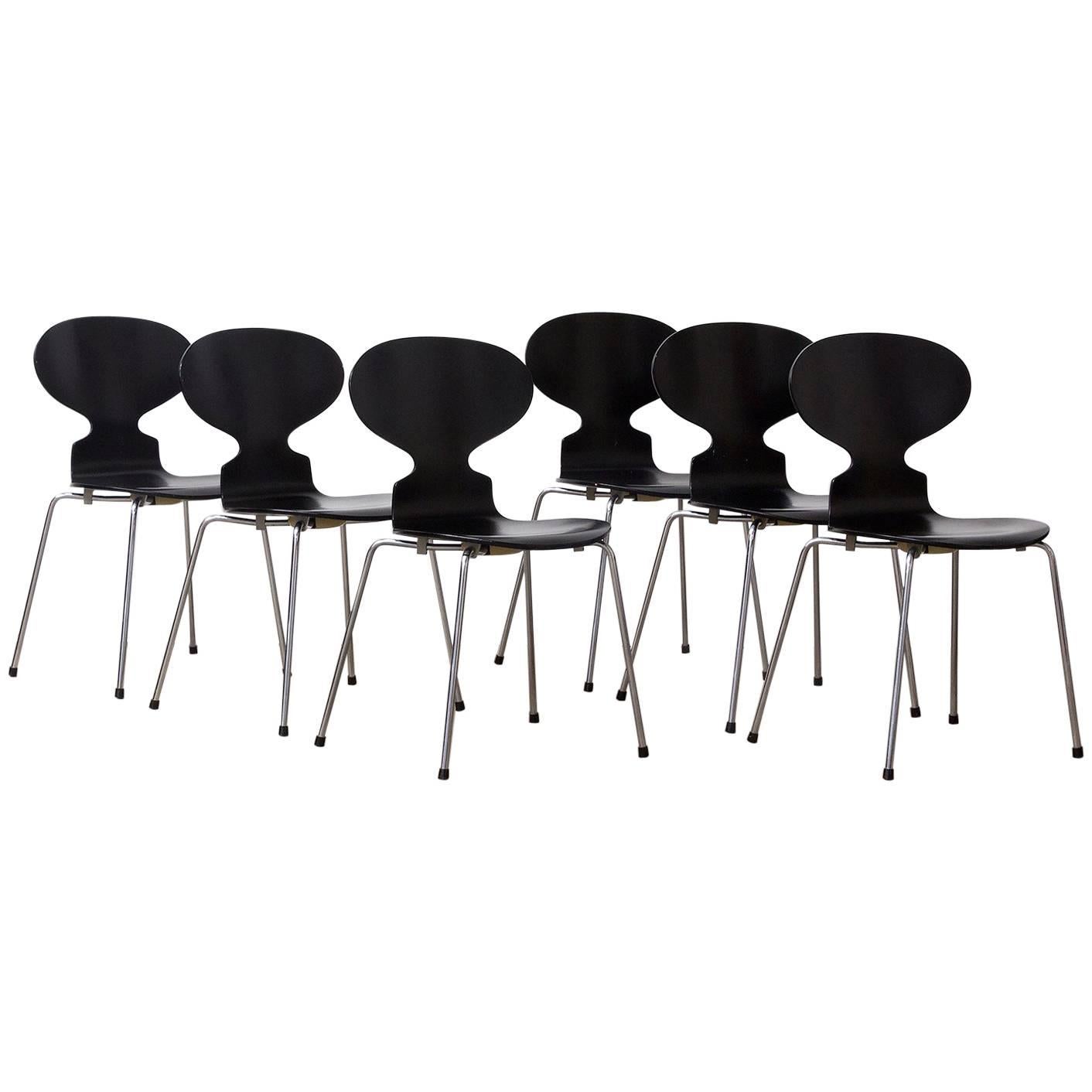 1952, Arne Jacobsen, Ant Chairs, Repainted by Piece or as a Set