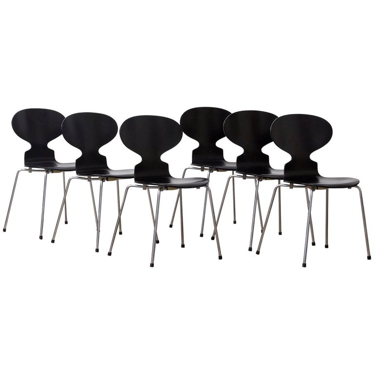 1952, Arne Jacobsen, Ant Chairs, Repainted by Piece or as a Set For Sale
