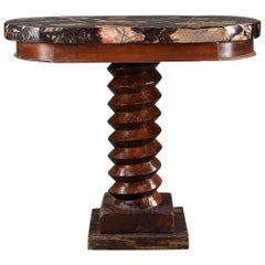 Mid-19th Century Table with Africano Marble Top