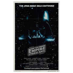 Vintage "The Empire Strikes Back" US Film Poster, 1980