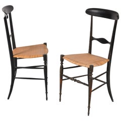 Pair of Campanino Classica Chiavari Chairs by Fratelli Levaggi, Italy, 1950