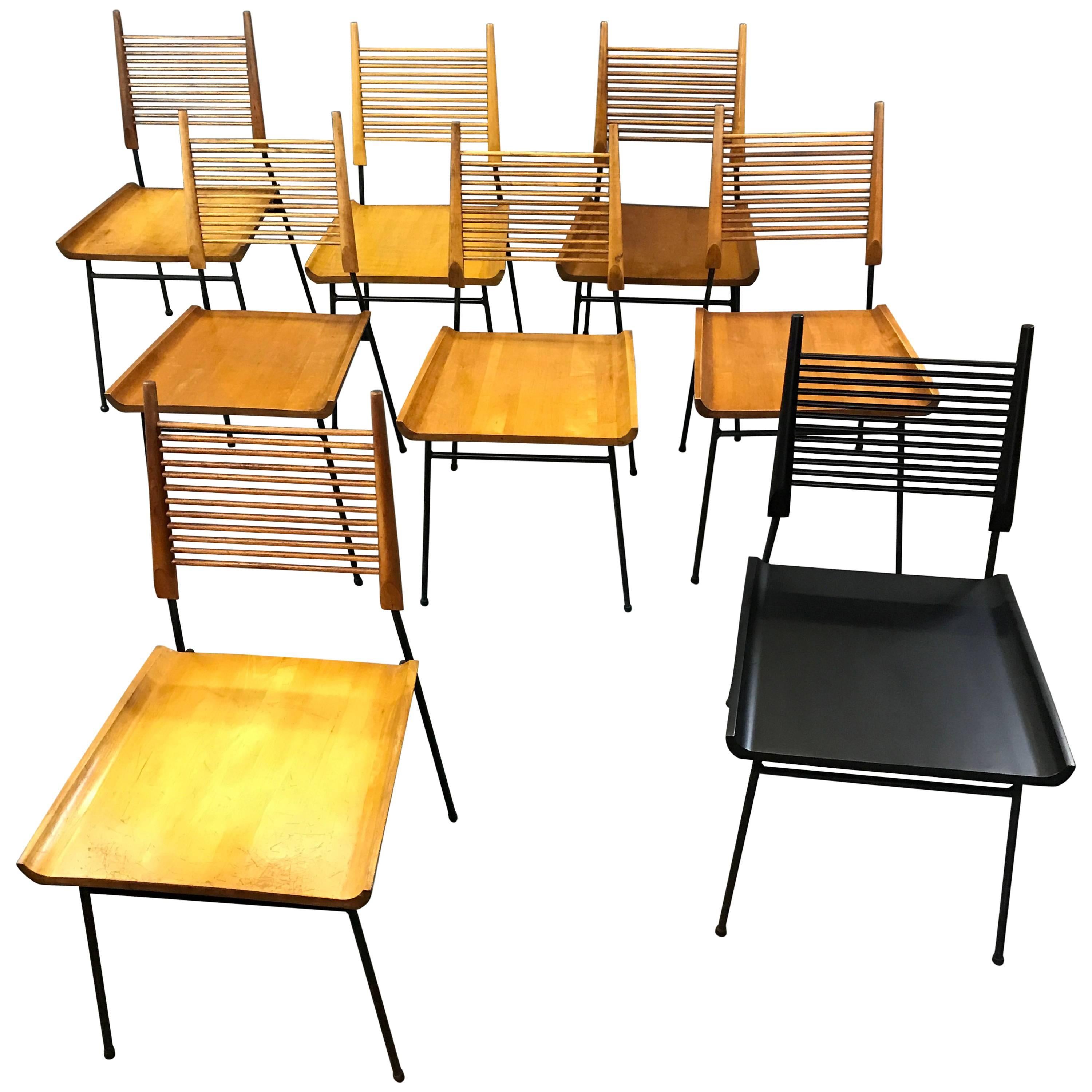 Mid-Century Modern Paul McCobb Maple Shovel Chairs for Winchendon