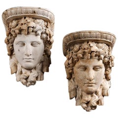 Pair of Neoclassical Wall Brackets