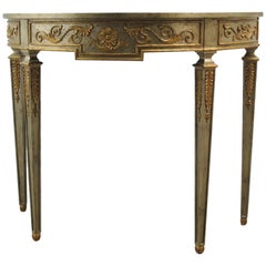 Vintage Maitland-Smith Silver and Gold Console Table