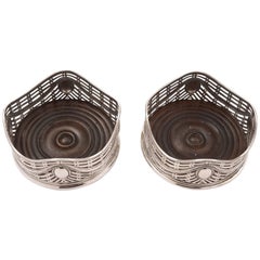 Antique Pair of Edwardian Coasters, circa 1905