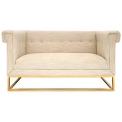 Caine Linen Settee