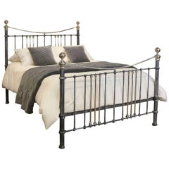Antique Charcoal Bed with Nickel Plating MK124