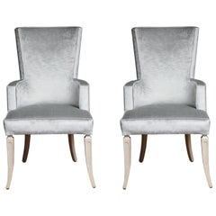 Pair of Wingback Dining Chairs