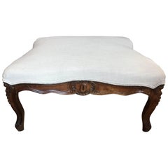 19th Century French Fruitwood Ottoman