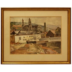 Early to Mid-20th Century Watercolor by William Robert Shulgold  