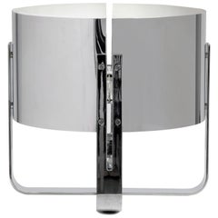 Jacques Quinet Modern Chrome Low Lamp