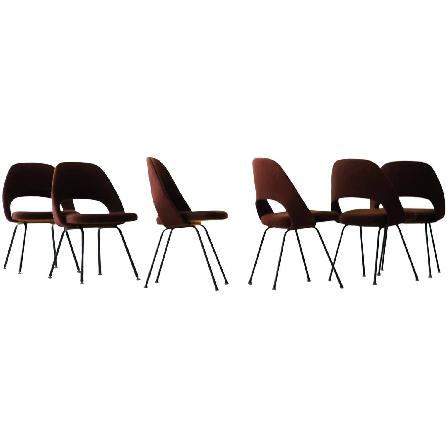 Set of Four Dining Side Chair Model 72 U by Eero Saarinen Knoll International