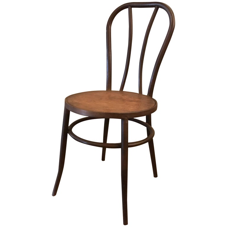 Iron Frame Café Dining Side Chair For Sale at 1stdibs