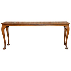 19th Century Queen Anne Revival Walnut Bench or Console