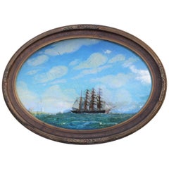 Oval Concave Ship Diorama