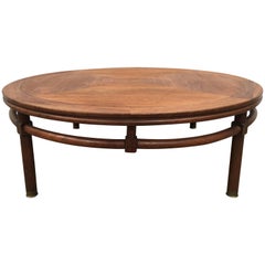 Midcentury Wooden Inlay Coffee Table with Maker's Mark