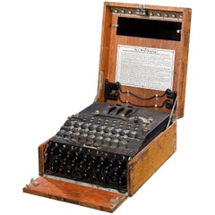 Vintage German Enigma I Cipher Machine