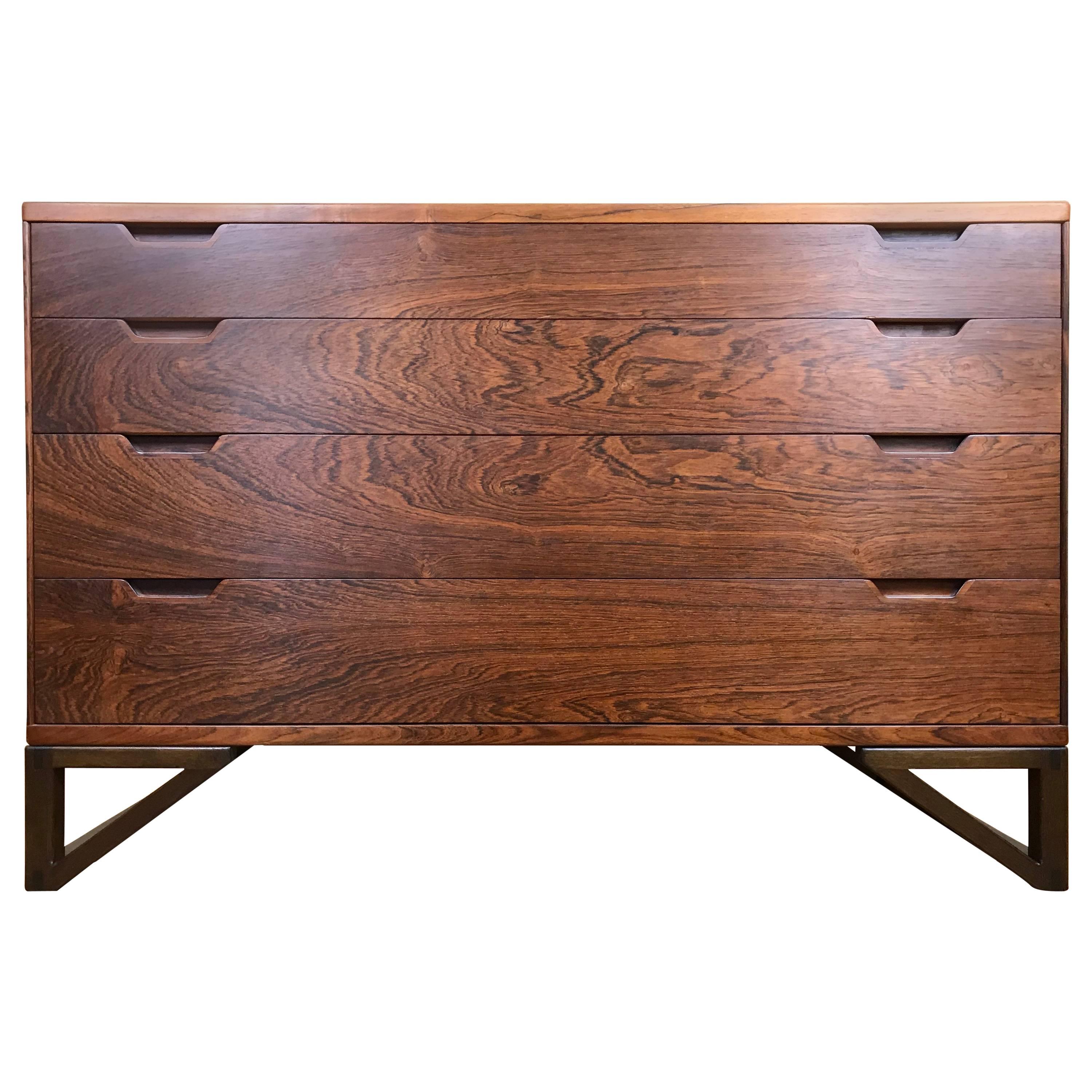 Rare Danish Modern Rosewood Chest Dresser by Svend Langkilde Illums Bolighus 
