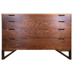 Vintage Rare Danish Modern Rosewood Chest Dresser by Svend Langkilde Illums Bolighus 