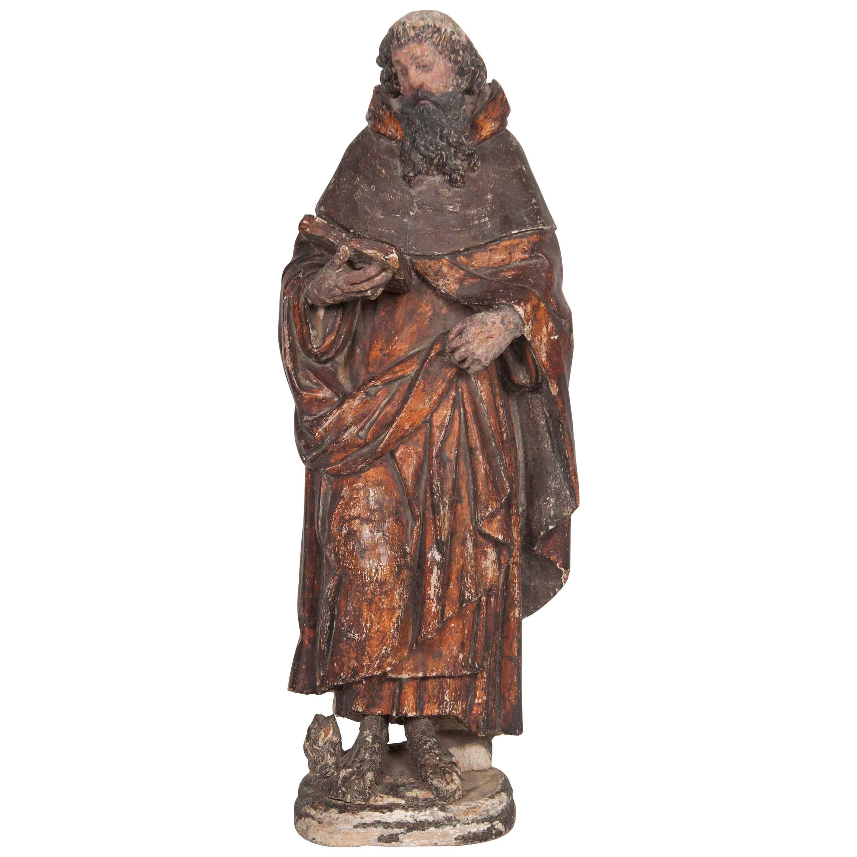 Italian Renaissance Carving of a Male Saint