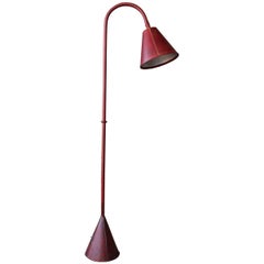 Jacques Adnet Leather Wrapped Floor Lamp