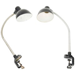 Pair of Christian Dell Architect's Clamp Desk Lamps for Kaiser of Germany