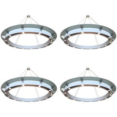 Set of Four Large Modern Chandeliers by Rodust & Sohn, Germany 2000s