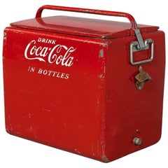 Original Metal Coca-Cola Bottle Cooler