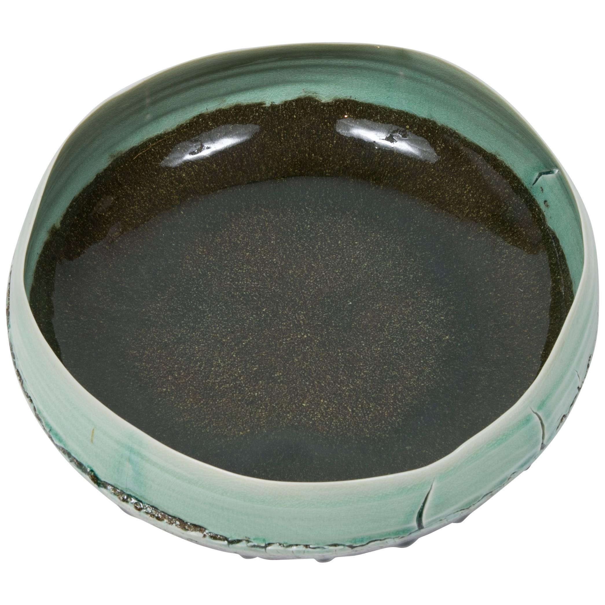 Enameled Ceramic Bowl by Joan Serra