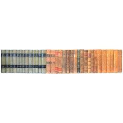 Early 20th Century Leather Bound Library Books Series 35