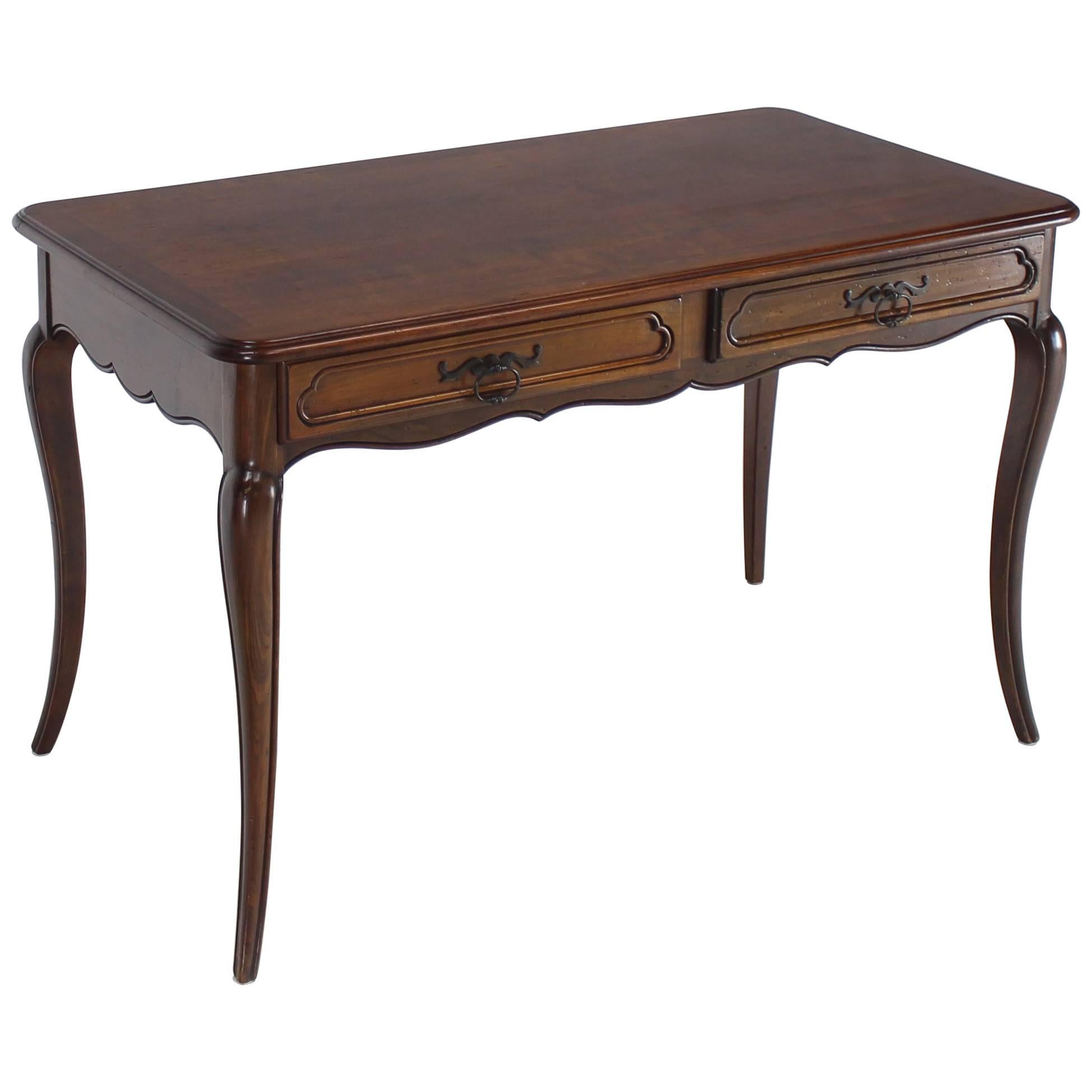 French Provincial Low Profile Desk Writing Table Made for Bloomigdales