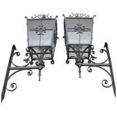 Pair of Early 20th Century Lanterns or Lamps
