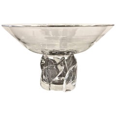 Retro Steuben Pedestal Bowl, 20th Century