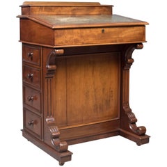 Antique Davenport, English, Victorian Writing Desk, Mahogany, circa 1870 