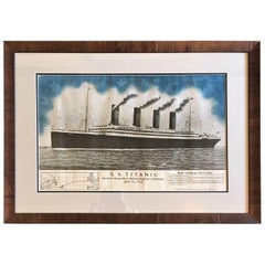 Antique Period Printed Broadside of the Titanic Catastrophe, Published on April 15, 1912