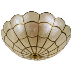 Capiz Shell Mid Century Flushmount