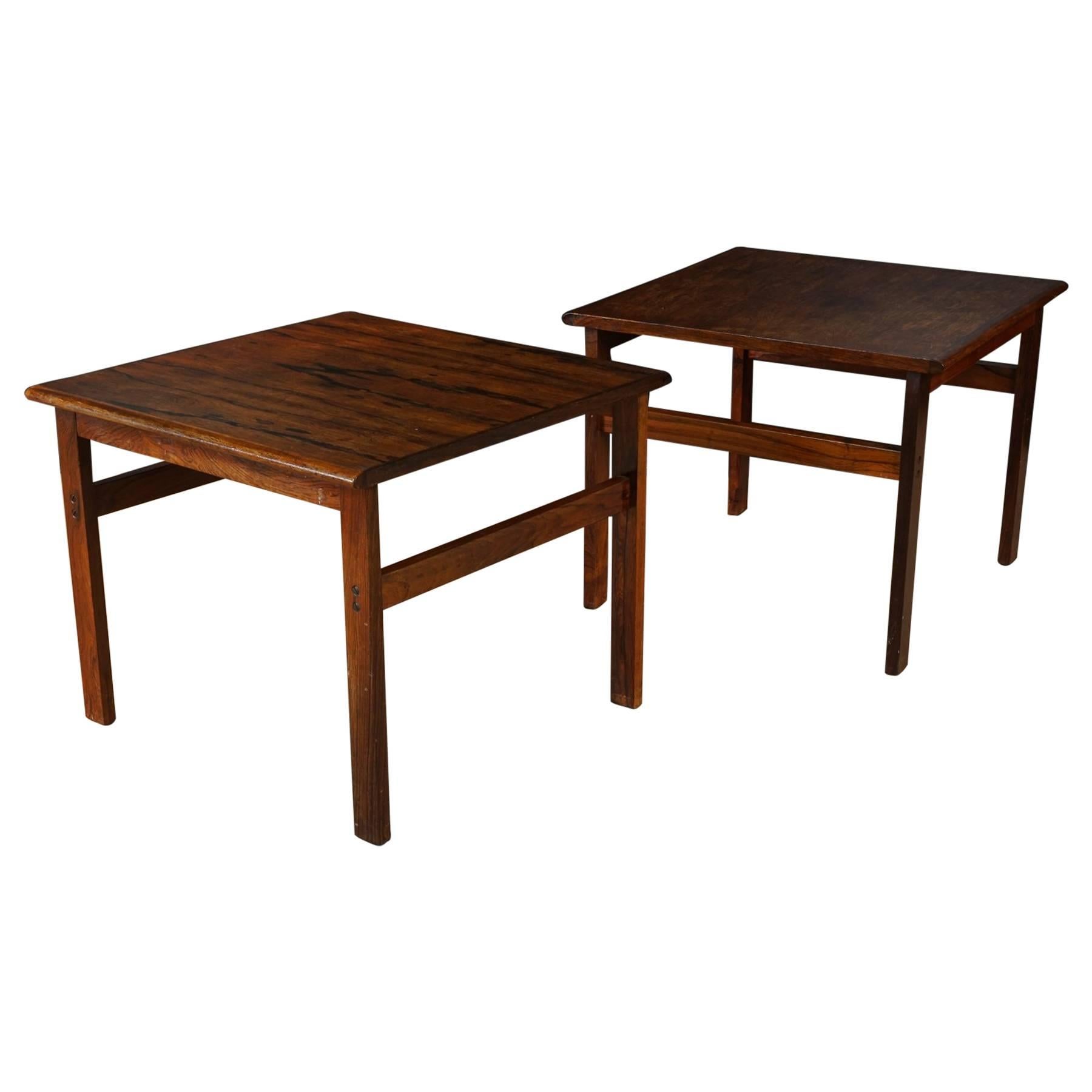 Pair of Rosewood Side Tables from Denmark, circa 1960