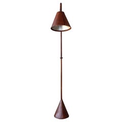 Leather Wrapped Floor Lamp by Valenti, Spain
