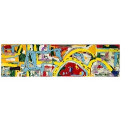 BK Adams, I Am Art "Time Won't Wait", Mixed-Media on Canvas