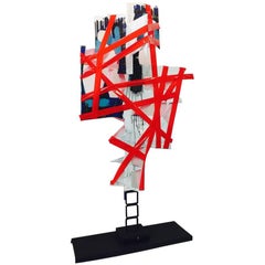 BK Adam. I Am Art  "No Words" - Steel Sculpture & Plastic 2014