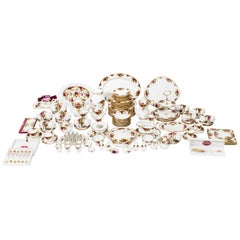 Mitte des 20. Jahrhunderts 196 Stück Royal Albert Country Roses Komplettes Tafelservice