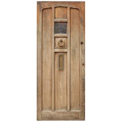 Vintage 1930s Oak Front Door