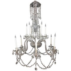 Antique Early English 19th Century Six-Arm Chandelier