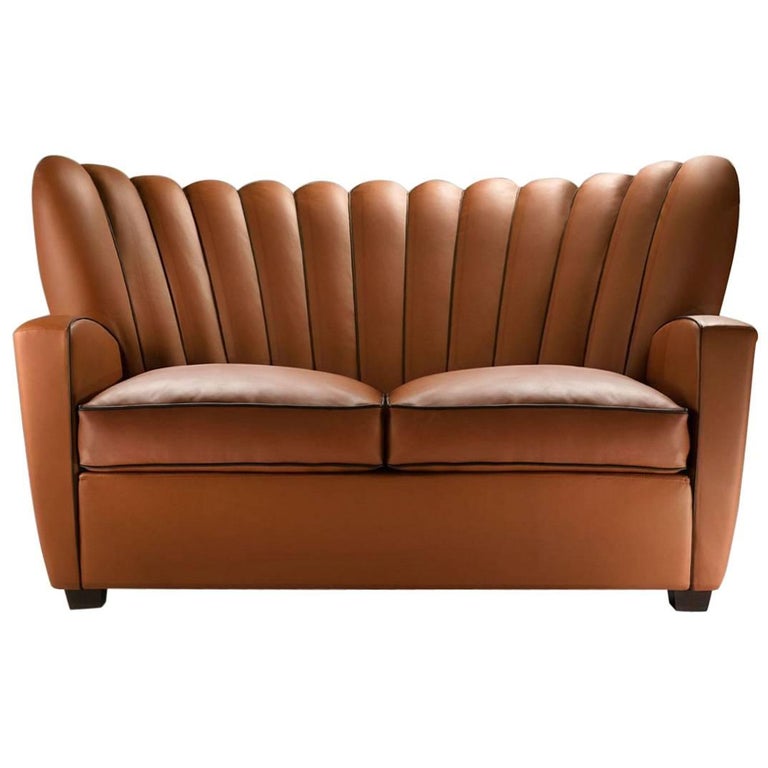 Zarina Divanetto Leather Two Seat Sofa Designed And Manufactured By Zarina Divanetto Leather Two Seat Sofa Designed And Manufactured By Adele C