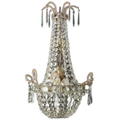 Antique Italian Small Tent and Bag Chandelier