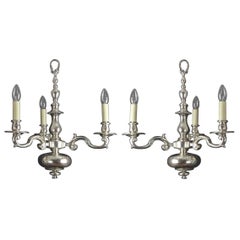 Pair of Silver Plated Lights