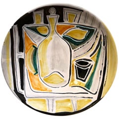 Decorative Ceramic Dish Jacques Innocenti, 1950s