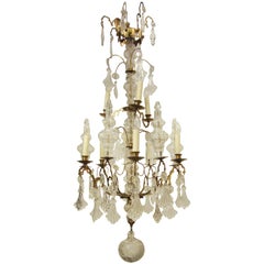 Antique Silvered Gothic Style Chandelier